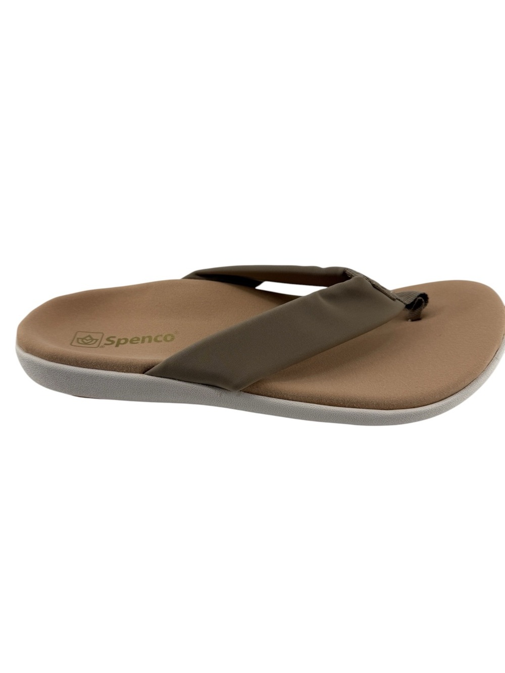 Spenco Revitalign Orthotic Sandal Thong Flip Flops in Taupe Womens Size 12 NIB